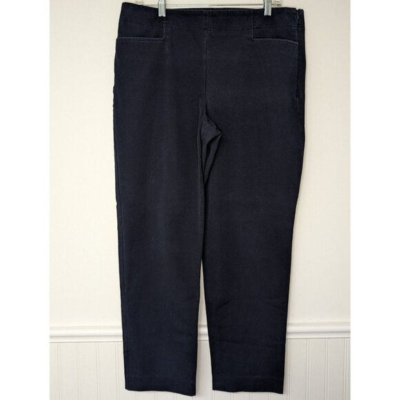 Talbots Pants Size 12 Heritage Blue Navy Straight Leg Heritage Chino - Picture 2 of 15